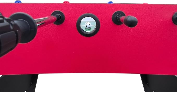 Foosball Table, 52.75'' Home Arcade Table Soccer with 4 Balls and Manual Scorer, Competition Foosball Table Set for Family Game Room, Adult Rrec Room, Basements or Bar