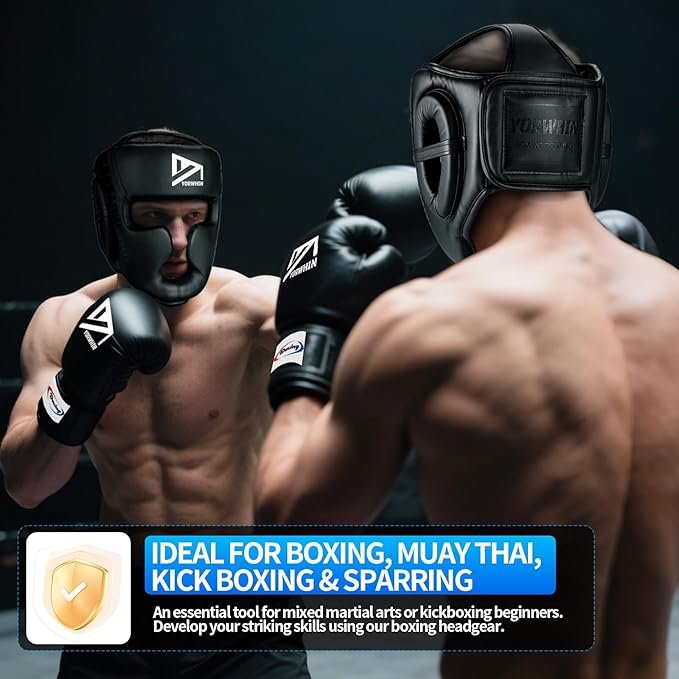 Boxing Headgear, MMA Training Sparring Safety Head Guard, Women Men Boxing Helmet for MMA Training, Sparring, Muay Thai, Martial Arts, Karate, Taekwondo