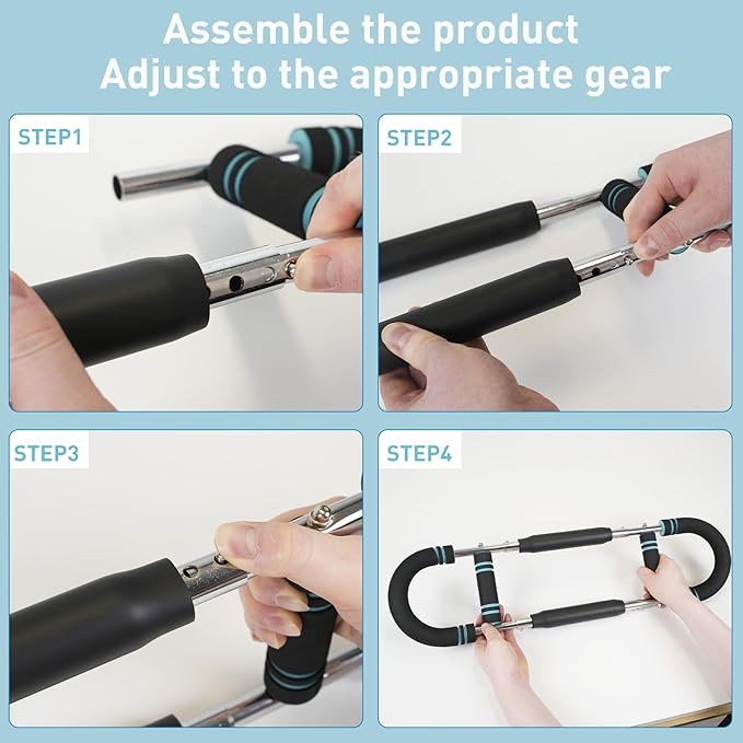 Arm Trainer Adjustable Chest Workout Equipment for Men – Portable Clip Expander for Muscle Training, Forearms, Shoulders, Body Strength Fitness Equipment