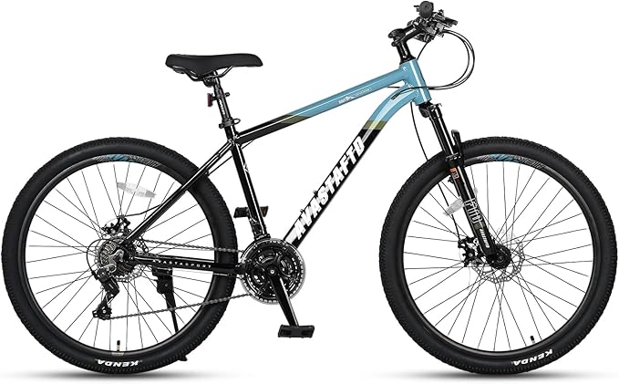 AVASTA Earth 26 27.5 inch Mountain Bike with 21-Speed,Aluminum Frame, Dual Disc Brake, Comfortable Saddle,Multiple Colors