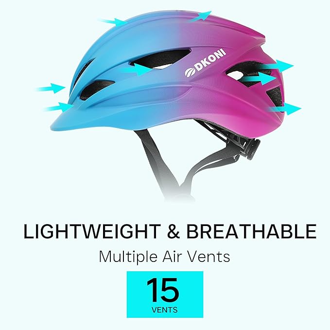 Bike Helmet Adult Urban:Bicycle Helmet for Men Women with USB Charge Detachable Taillight Helmets for Commuter Cycling Scooters