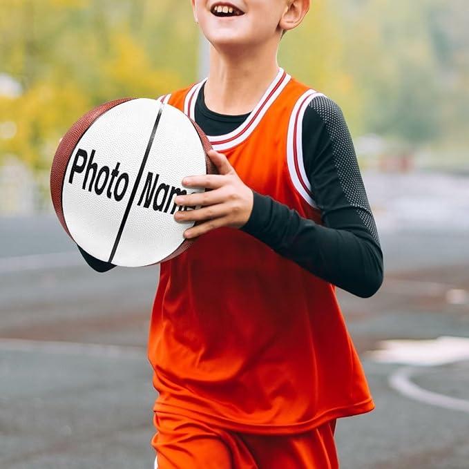 Personalized Basketball Leather Basketball Custom Basketball with Your Personalized Pictures Text Sports Equipment