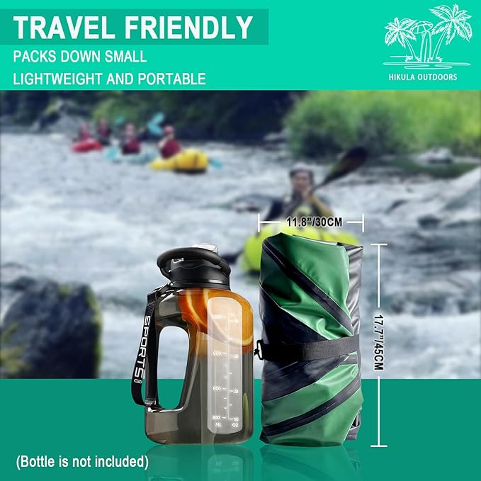 TPU Packraft Inflatable Lightweight Kayak - 1 Person Packraft, Ideal for Adults&Kids with Soft Seat, Litewater Dinghy for Flat Water Rafting, Fishing & Adventure, Rapid Inflate