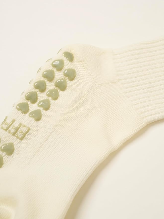 Crew Half Calf Grip Socks, Cutest Fruits Pilates Socks, Ruffle socks, Non-Slip, Barre Yoga Fitness