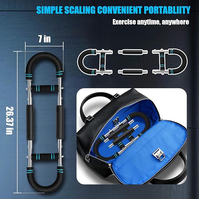 Twister Arm Trainer 20-60lb for Arm and Chest Muscle Trainer, Portablearm Chest Workout Equipment for Home Gym, Detachable Office Chest Trainer for Men and Women.