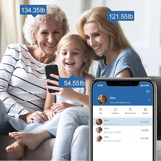 Body Fat Scale, Lepulse WiFi Scale for Body Weight, BMI Smart Scales Digital Weight Scale with Body Fat, Muscle, Rechargeable High Accurate Bathroom Scale with Pregnancy Mode, 13 Body Compositions