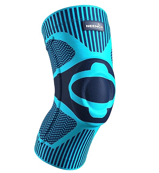 NEENCA Knee Braces for Knee Pain Relief, Compression Knee Sleeves with Patella Gel Pad & Side Stabilizers, Knee Support for Weightlifting, Running, Workout, Arthritis, Meniscus Tear, Men Women. ACE-53