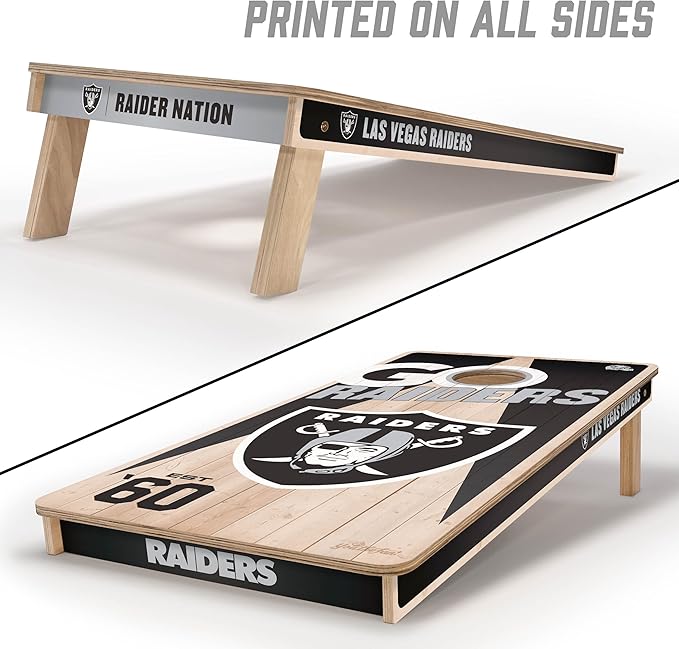 YouTheFan NFL 2’ x 4’ Professional Wood Cornhole Game