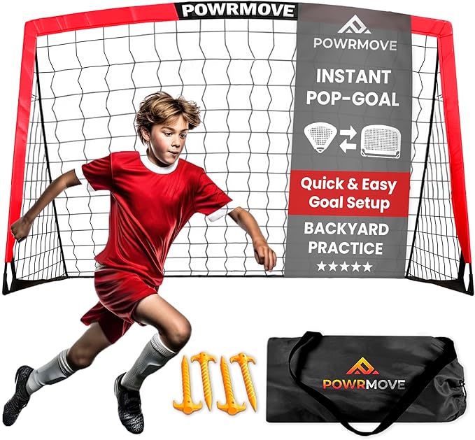 Soccer Goal for Backyard-Portable Goal Net, Toddler Soccer Goal, Soccer Goal 6FT x 4FT Soccer Net, Indoor Soccer Goal, Durable Soccer Goal Net, Sports Net for Kids & Adults