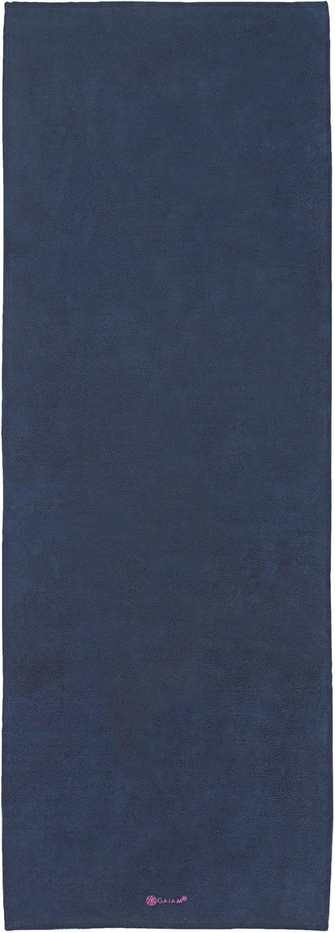 Gaiam Grippy Non Slip Yoga Mat Towel - Fast Drying Towel - Ideal For Hot Yoga - Microfiber And Machine Washable - Grip Backing
