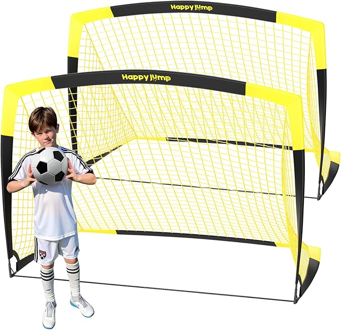 Soccer Goal Pop Up Foldable Soccer Net for Backyard 7x5FT,5x3.6FT,4x3FT,3x2.2FT