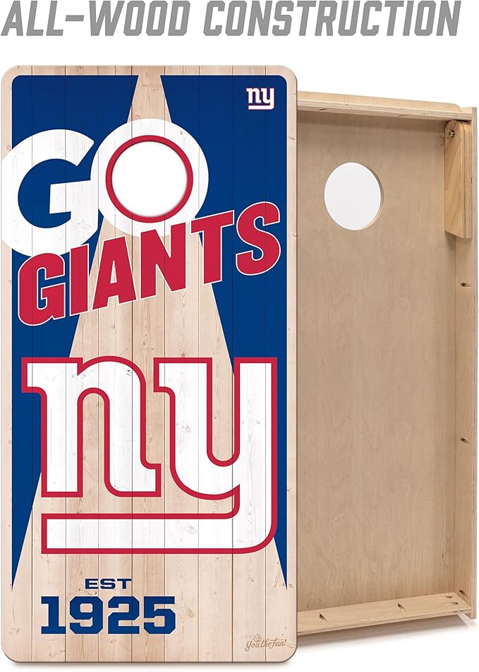 YouTheFan NFL 2’ x 4’ Professional Wood Cornhole Game