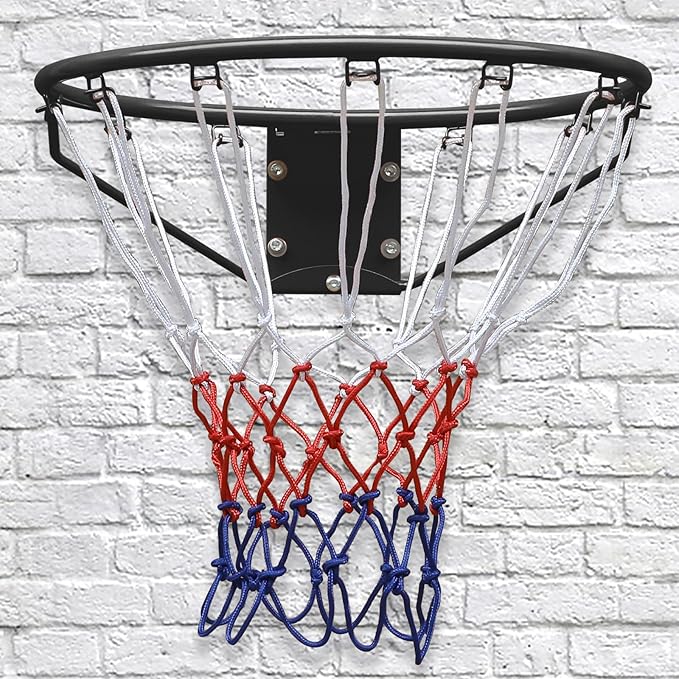 Basketball Folding Hoop, Basketball Net,All-Weather Basketball Net, Wall Hanging 18"