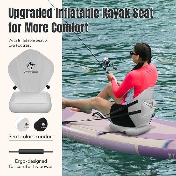 12'x36 Inflatable Paddle Board, 500lbs Extra Wide Stand Up Paddleboard for Adults with Premium SUP Accessories Kit & Backpack, Blow Up Kayak Non-Slip Stable Deck Boat for Yoga Fishing Surf