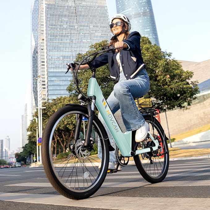 V80 Electric Bike, 1000W Motor 28MPH Ebike, 48V 13Ah Removeable Battery, 26'' City Cruiser Adult Electric Bicycles up to 70 Miles