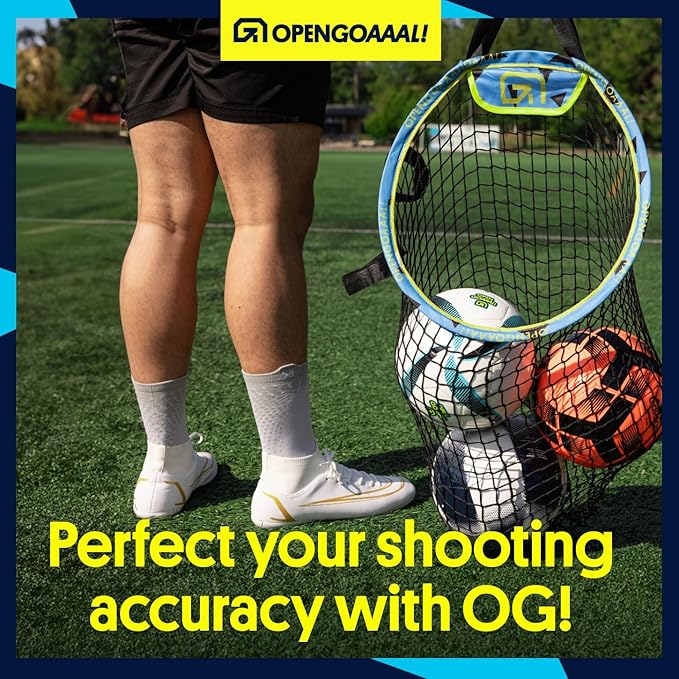 Soccer Goals & Soccer Backstop Net with Rebounder - All-in-One Backyard Net - Sports & Outdoors Soccer Goal for Volley, Passing, Solo Training