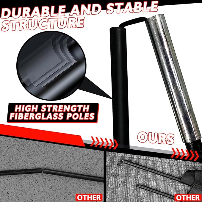 2 of 5×3 6x4 9x5 FT Portable Kids Soccer Goals Set, Foldable Soccer Practice Nets for Backyard with Carrying Bag for Toddler Youth Pop Up Soccer Training Equipment Indoor Outdoor Sports Game Gift