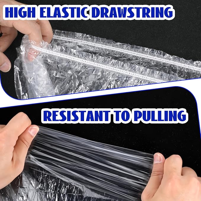 30pcs Backpack Rain Cover Disposable Waterproof Lightweight Backpack Cover Elastic Covers Protector for Outdoor Hiking Compact Raincoat Raincover for Cycling Travel (41-50L)