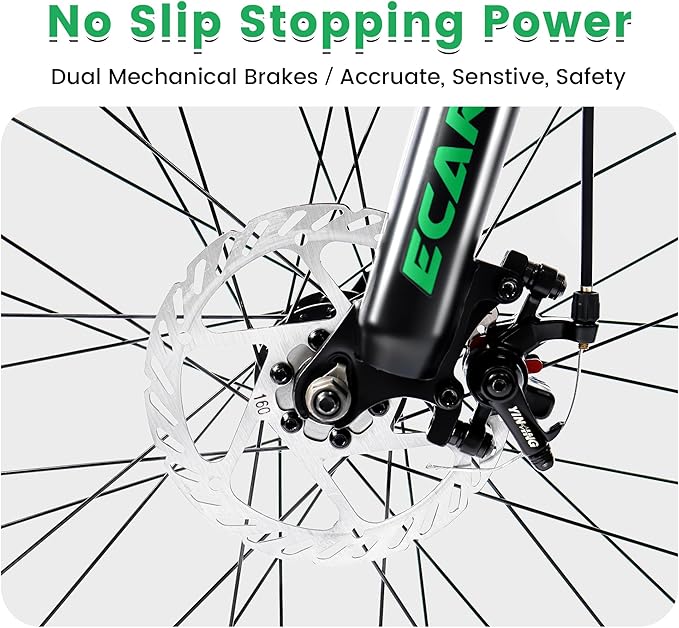 24/26/27.5 Inch Mountain Bike, Dual Full Suspension 21 Speed Womens Mens Mountain Bikes, Commuter Bike with Carbon Steel Frame and Dual Disc Brakes