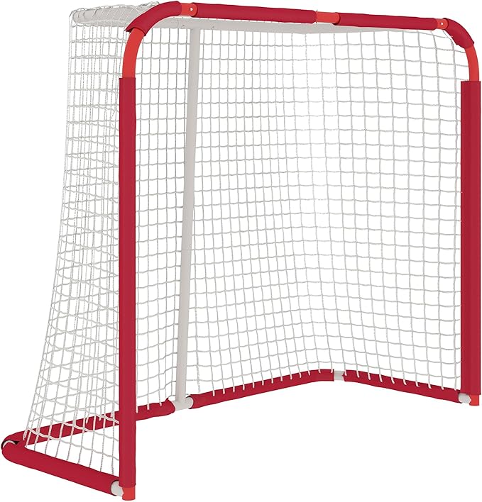 Soozier Soccer Goal, 6 x 4 ft All Weather Practice Soccer Net with Steel Frame, PE Mesh, Soccer Training Equipment for Indoor and Outdoor Use, Easy Assembly