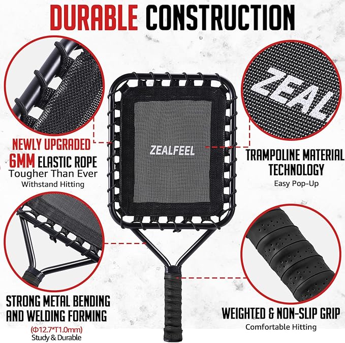 Baseball Racket for Fly Balls, 19-Ounce Fungo Racket Baseball/Softball Training, Scientific Weighted Bat with Ergonomic for Parents & Coaches, Designed to Hitting Ground Balls, Pop Flies & Line Drives