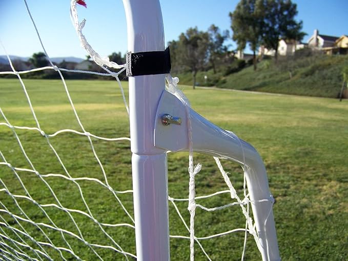 12 x 6 Ft. Powder Coated Galvanized Steel Soccer Goal w/Net. 12x6 Foot AYSO Regulation Size Portable Training Aid. Ultimate Backyard Goal, All Weather, One Year Warranty. New