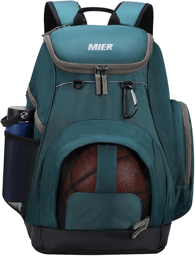 MIER Gym Backpack 40L Basketball Backpack with Ball Compartment & Shoes Storage Multi-Functional Sports Soccer Bag Large Equipment Back Pack Volleyball Backpacks for Men Women