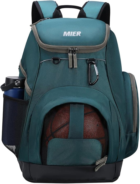 MIER Gym Backpack 40L Basketball Backpack with Ball Compartment & Shoes Storage Multi-Functional Sports Soccer Bag Large Equipment Back Pack Volleyball Backpacks for Men Women