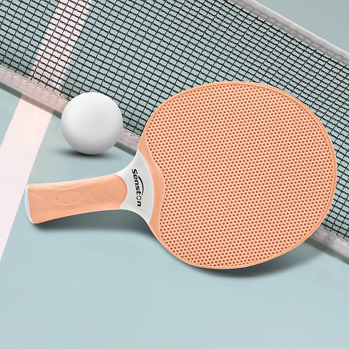 Senston Table Tennis Rackets Set, Professional Table Tennis Racket with 3 Balls, Composite Rubber Ping Pong Paddle Set