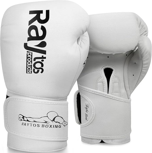 Boxing Gloves for Men & Women Pro Training | Wrist Protection 15° Hook & Loop | Triple Latex Padding | PU Leather for Muay Thai MMA Kickboxing Sparring|Sizes 10-16 oz