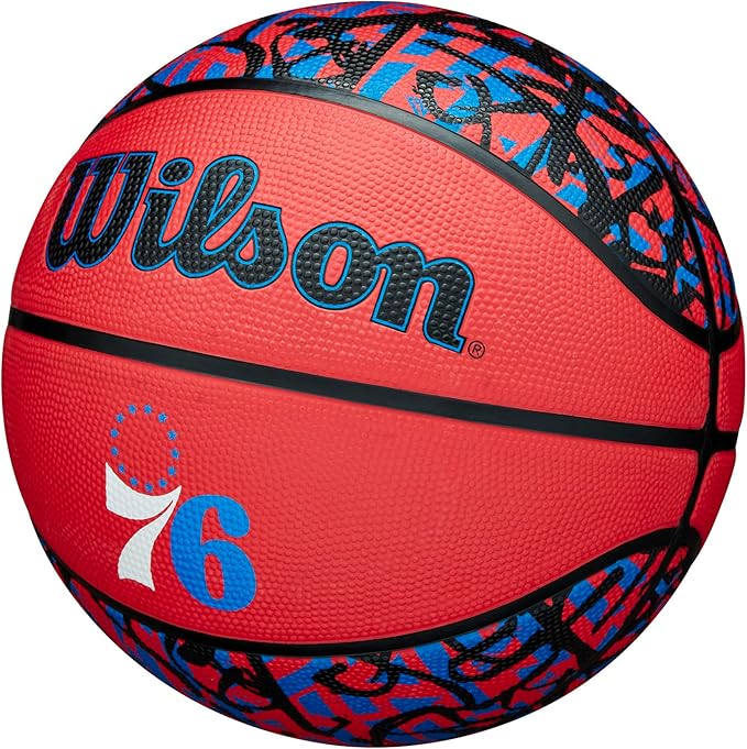 WILSON NBA Team Graffiti Basketballs - Size 7-29.5"