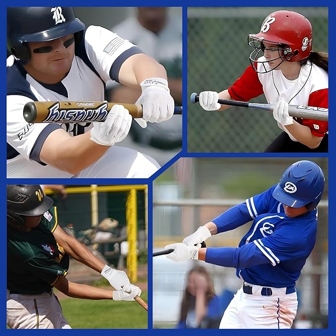 HLDD HANDLANDY Batting Gloves – Durable Grip, Breathable Baseball Softball Gloves for Adults Youth Kids – Gift for Players