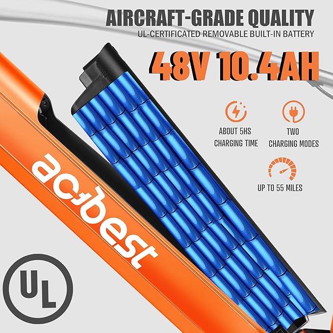 Core Electric Bike for Adults - Peak 1000W/1200W Brushless Motor Ebike, 468&500Wh Removable Built in Battery 26&27.5X2.1 Tire Step Over Bicycle with 7 Speed, Commute E Bikes