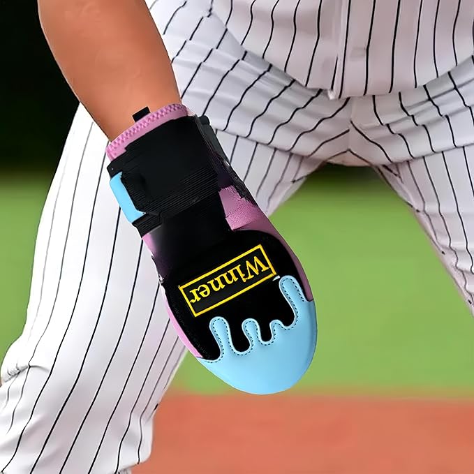 Baseball Sliding Mitt Universal Right or Left Hand, Baseball Sliding Glove with Adjustable Wrist Compression Strap