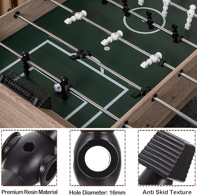26pcs Foosball Men Replacement, Soccer Player Set Football Players Parts Foosball Man Table Player Football Machine Accessories Replacement Parts