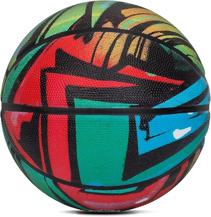 AND1 Chaos Basketball: Official Regulation Size 7 (29.5 inches) Rubber - Deep Channel Construction Streetball, Made for Indoor Outdoor Basketball Games