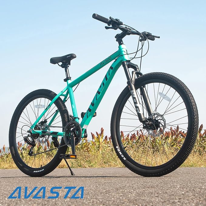 AVASTA AV300 26 27.5 inch Mountain Bike with 21-Speed,Aluminum Frame, Dual Disc Brake, Comfortable Saddle,Multiple Colors