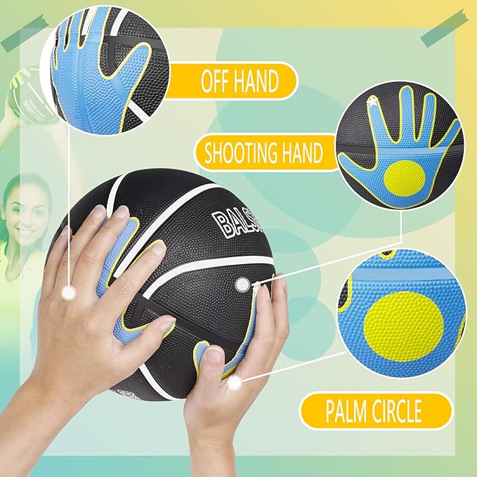 Basketball Training Equipment for Youth Size 6/5, Ball Shot Trainer with Hand Position