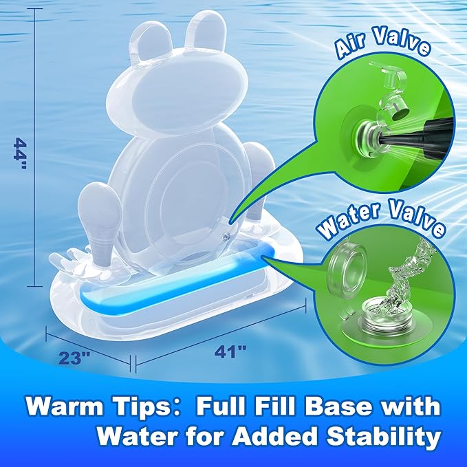 MOONTOY Pool Toys for Kids, Inflatable Frog Dart Board Game, Pool Games for Beach & Backyard, Summer Water Toys for Boys Girls Ages 6-12, Teens & Adults (Pump Included)