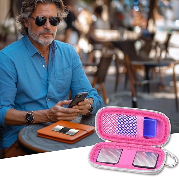 Heart Monitor Case Compatible with AliveCor Kardia Mobile ECG/for KardiaMobile 6L for Apple and Android Device - CASE ONLY (Rose Red)