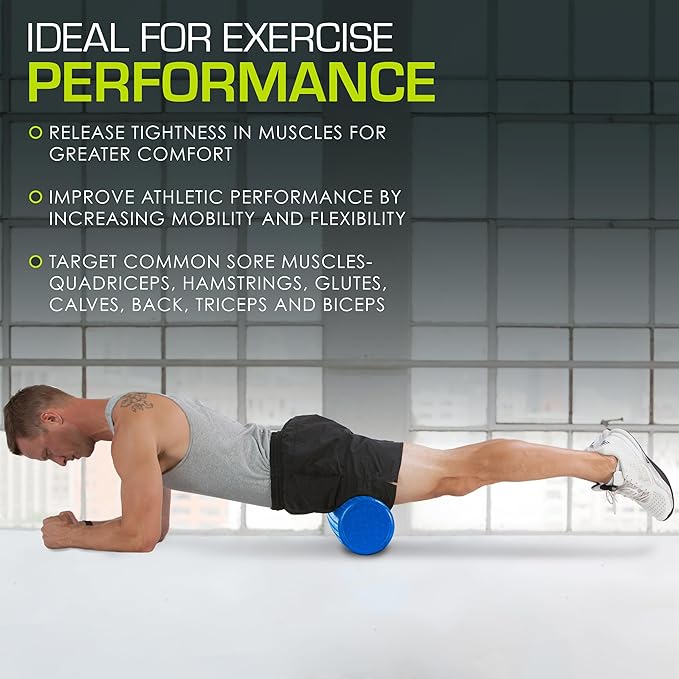 ProsourceFit High Density Foam Rollers 36 - inches Long,Firm Full Body Athletic Massage Tool for Back Stretching, Yoga, Pilates, Post Workout Muscle Recuperation