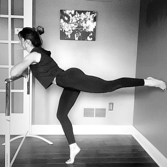 Ballet Barre Portable for Home or Studio, Height Adjustable Bar for Stretch, Pilates, Dance or Active Workouts, Single or Double Bar, Kids and Adults