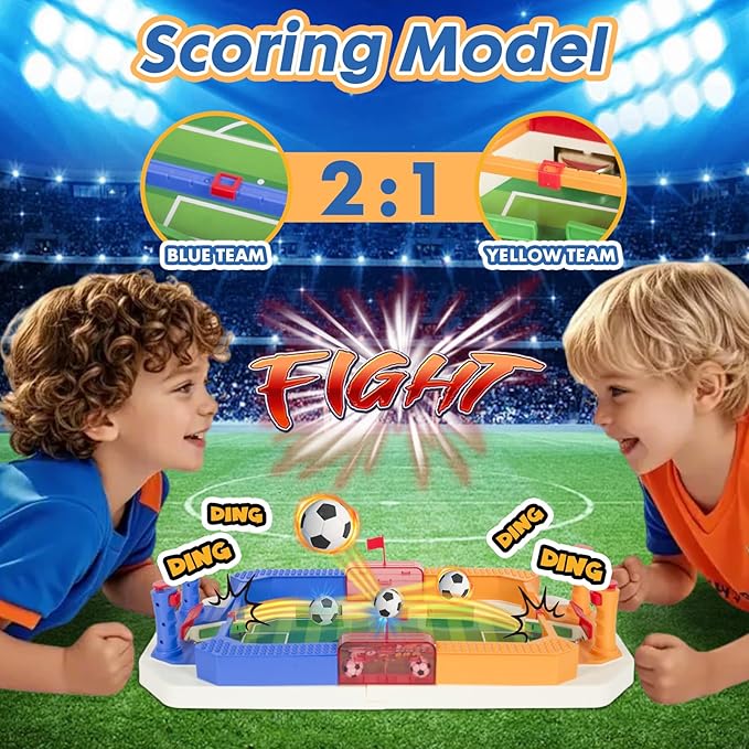 Football Table Interactive Game Soccer Games Table Foosball Table for Boys Kids Family Game Night Fun Mini Foosball Indoor Outdoor Party Games Toys Gifts