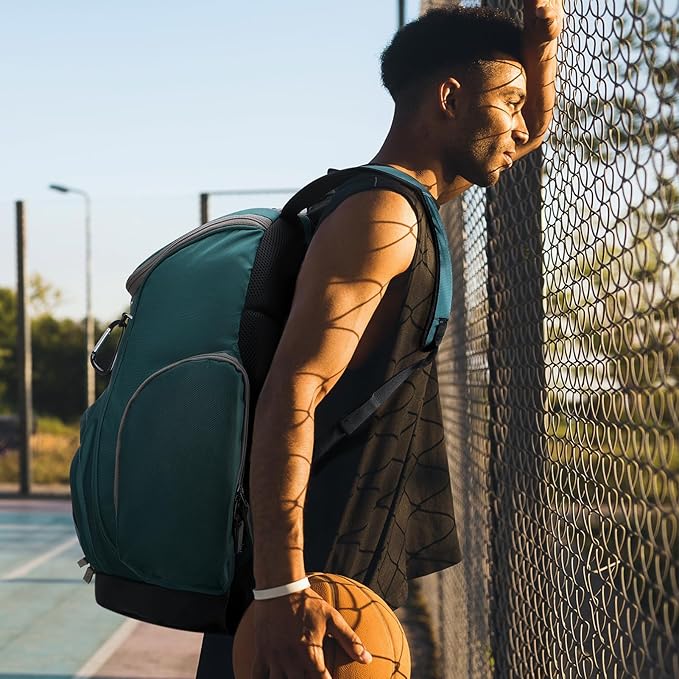 MIER Gym Backpack 40L Basketball Backpack with Ball Compartment & Shoes Storage Multi-Functional Sports Soccer Bag Large Equipment Back Pack Volleyball Backpacks for Men Women