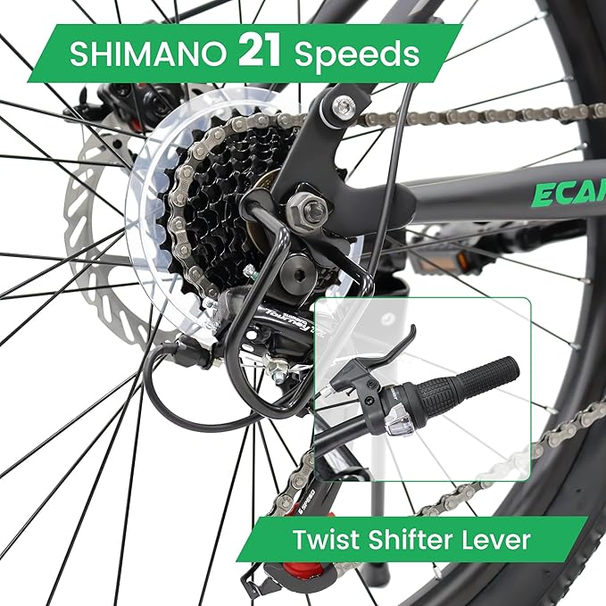 24/26/27.5 Inch Mountain Bike, Dual Full Suspension 21 Speed Womens Mens Mountain Bikes, Commuter Bike with Carbon Steel Frame and Dual Disc Brakes