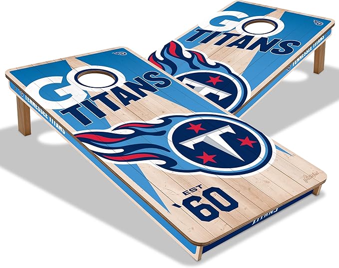 YouTheFan NFL 2’ x 4’ Professional Wood Cornhole Game