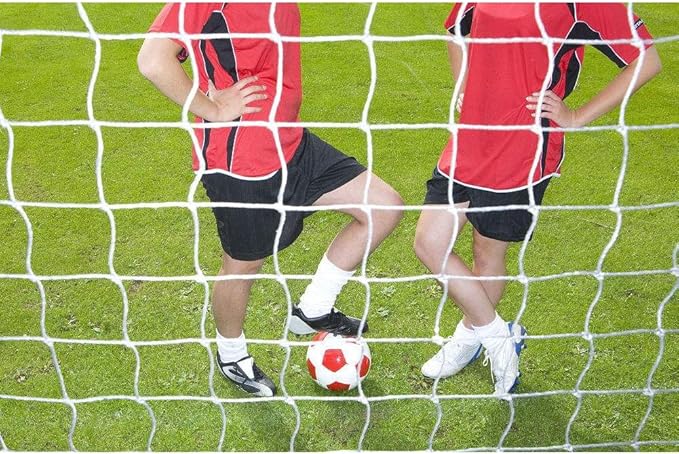 TOPINCN Soccer Net, Durable Polypropylene Fiber Full Size Football Net Football Kicking Net Soccer Goal Post Net Sports Replacement for Backyard Playground