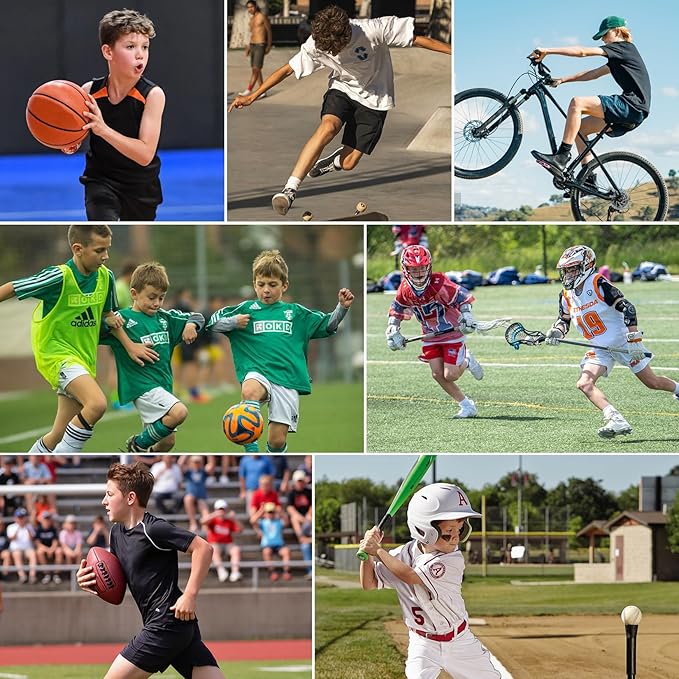 Youth Padded Compression Shirt Rib Protector for Football Protective Gear Baseball Padded Shirt Kid Child Boys