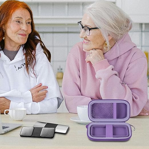 Heart Rate Monitor Case for AliveCor for KardiaMobile 6L / 6L Max 1L Personal EKG Monitor Storage Holder Fits for Cardiac Mobile Portable Heart Rate Monitor Bag Organizer (Pill Box Included) Purple