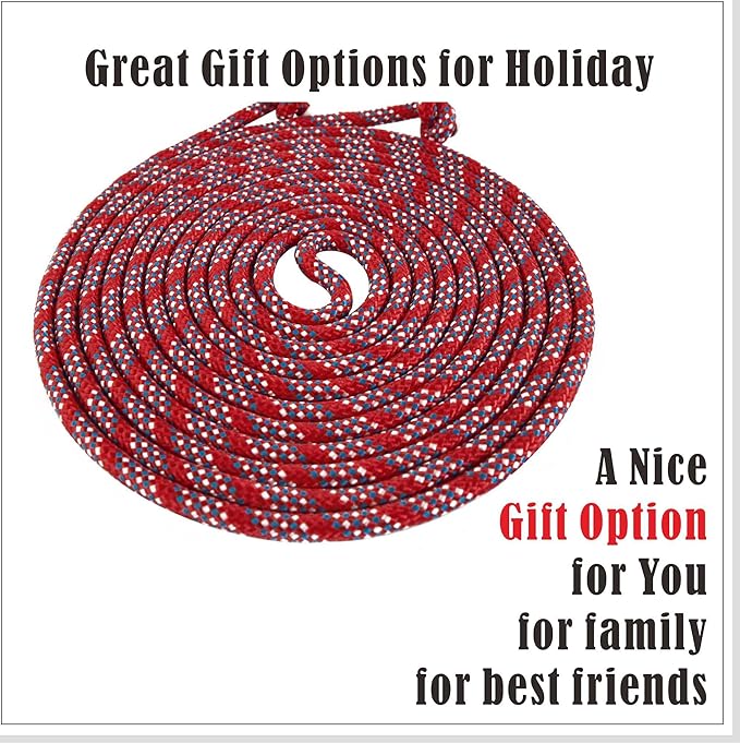 16ft Adjustable Long Jump Rope, Durable Skipping Rope for Kids & Adults, Outdoor Team Games, School Sports, Playground, Family Party Activities, Practice Double Dutch Skills